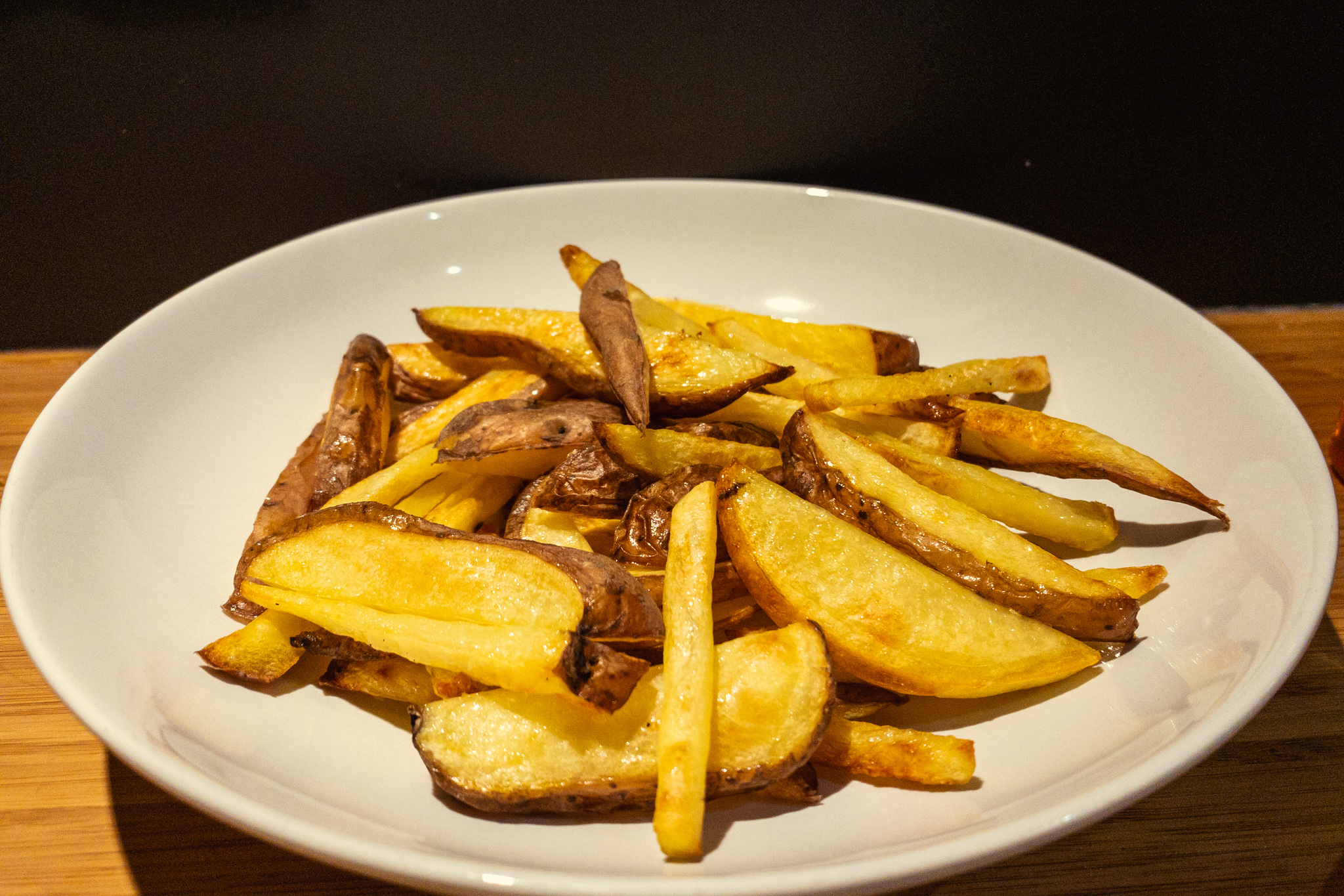 ovenfrietjes op bord