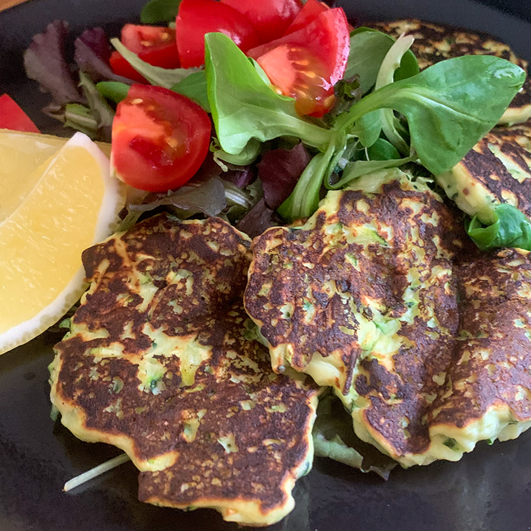 Courgette pannenkoekjes met ricotta