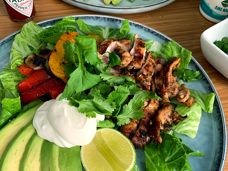 Tex-Mex fajita salade