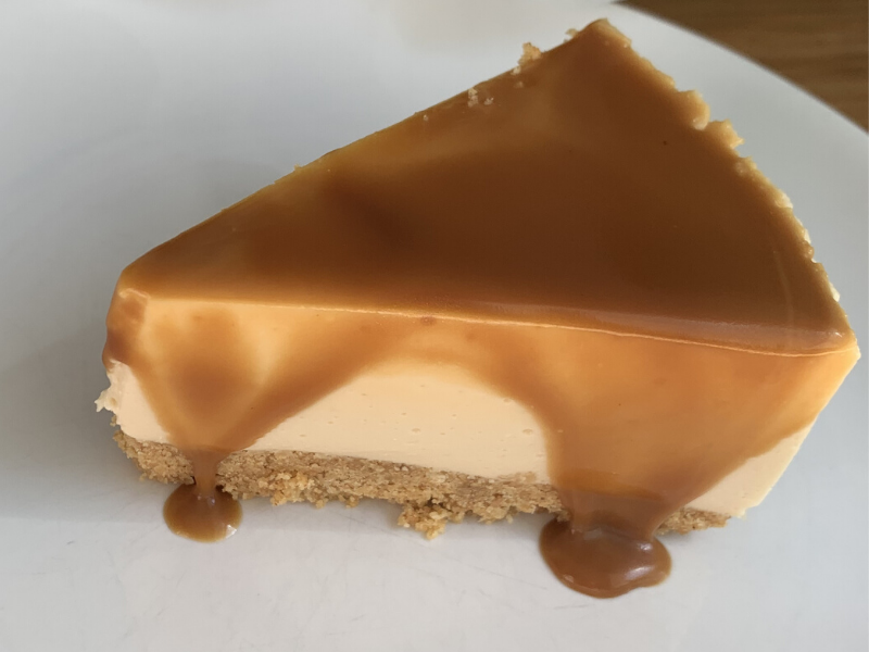 No bake Cheesecake met gezouten karamel