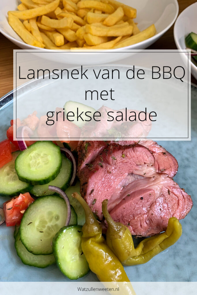 Lamsnek van de BBQ