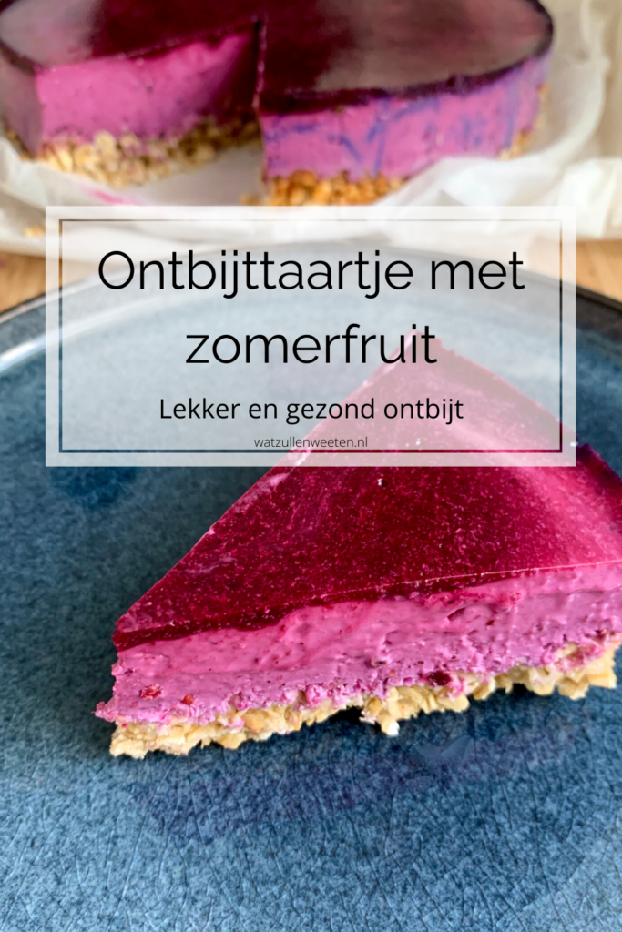 ontbijttaart met zomerfruit