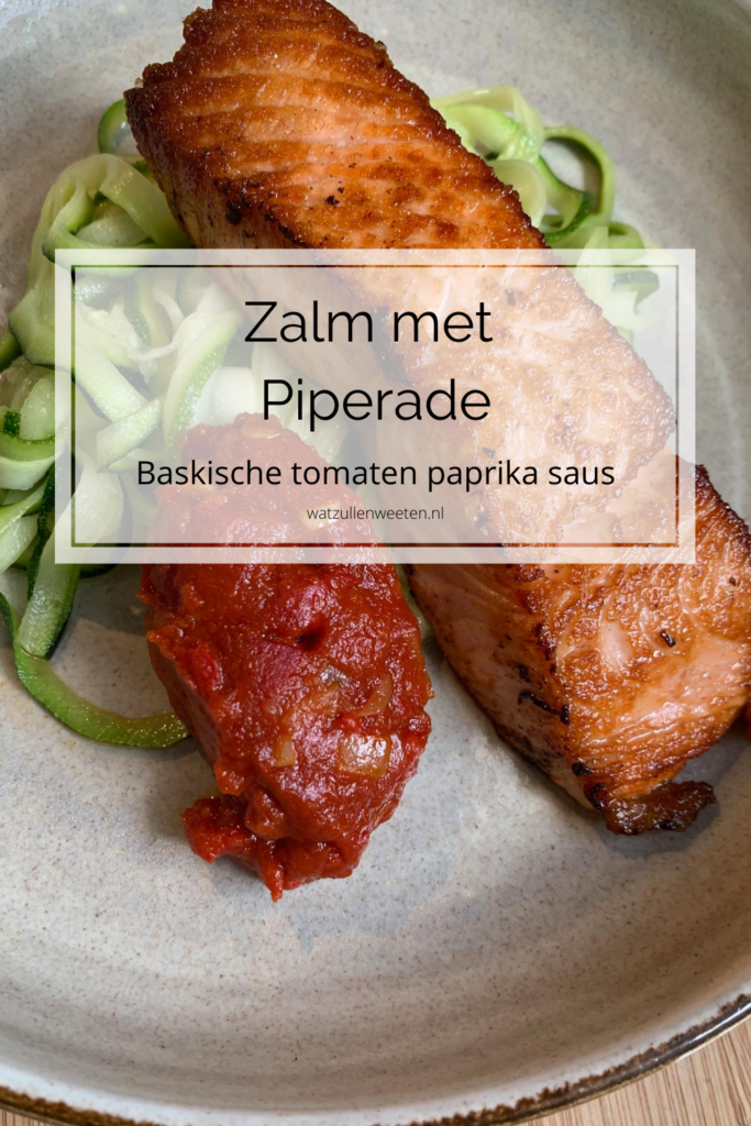 Zalm met piperade